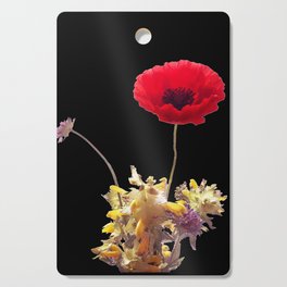 Poppy and wildflowers Cutting Board