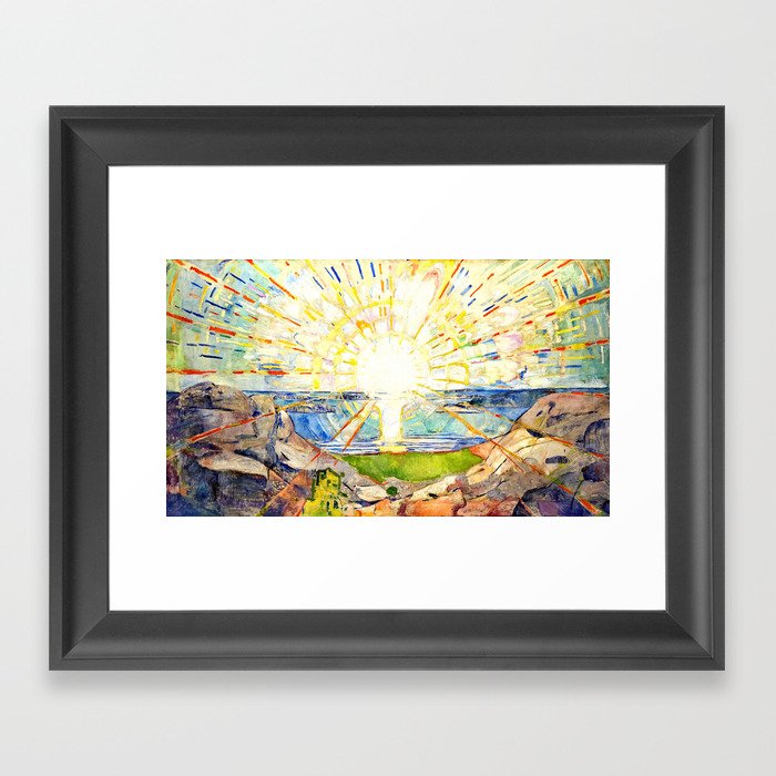 Edvard Munch Sun Framed Art Print