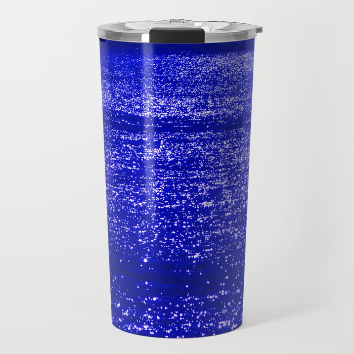 Sparkling Blue Water Travel Mug