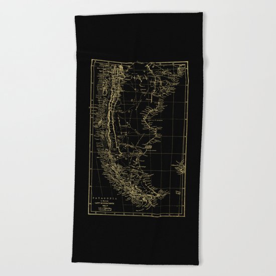 Patagonia - Black and Gold Beach Towel