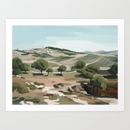 Shepherd's Fields, Bethlehem Art Print