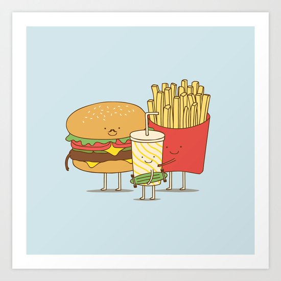 family meal Art Print