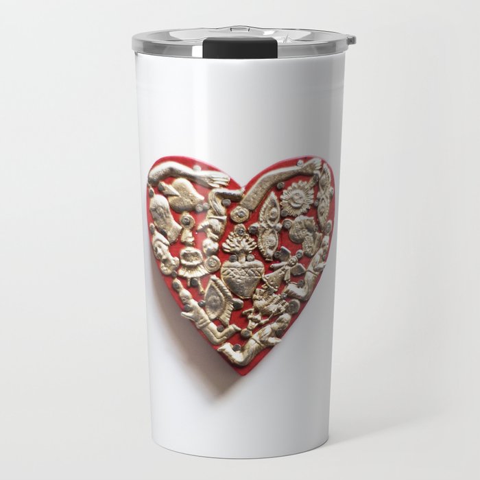 Metal Heart Travel Mug