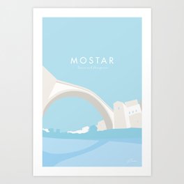 Mostar Bosnia Herzegovina Print Poster Art Print