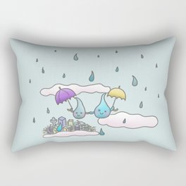Rain drops keep falling on my head Rectangular Pillow