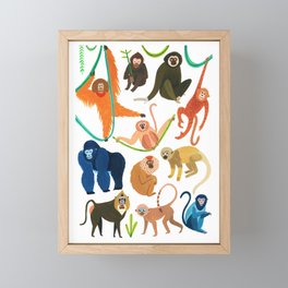 Jungle Monkeys Framed Mini Art Print