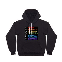 Black Lives Matter - Human Rights Hoody | Women, Love, Statement, Counting, Illegal, Stop, Blacklife, Real, People, Political 