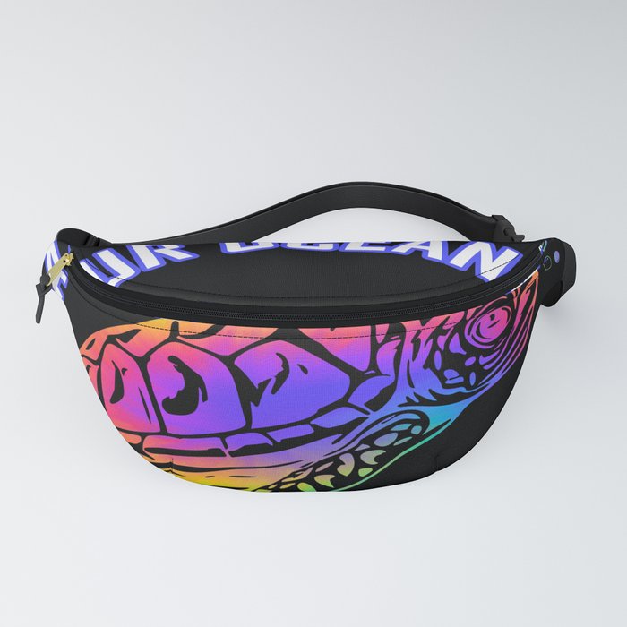 Tie Dye Sea Turtle Save Our Oceans Save Our Future Fanny Pack