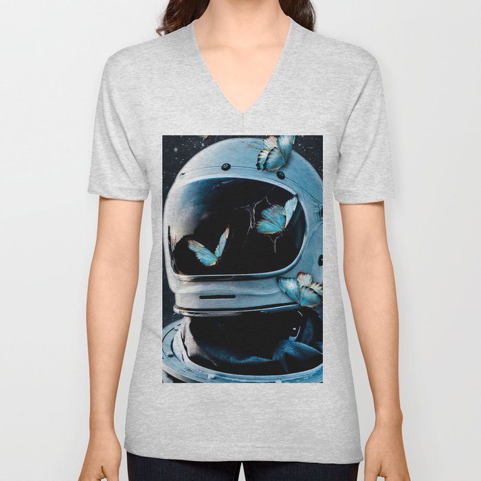 Astronaut V Neck T Shirt