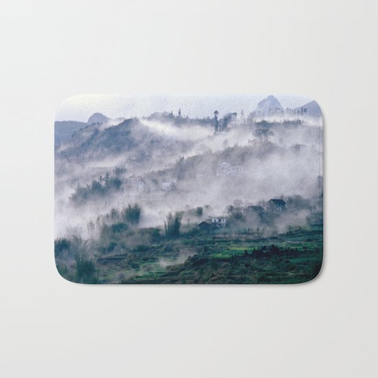 Foggy Mountain of Vietnam Bath Mat