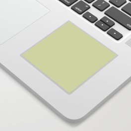 Pale Pastel Green Solid Color Hue Shade - Patternless Sticker