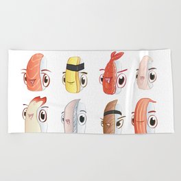 BAND of the SUSHIS Beach Towel