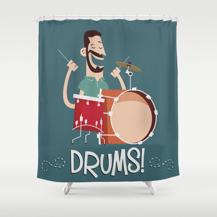 Drums! Shower Curtain