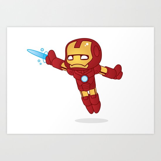 IRON MAN ROBOTIC Art Print