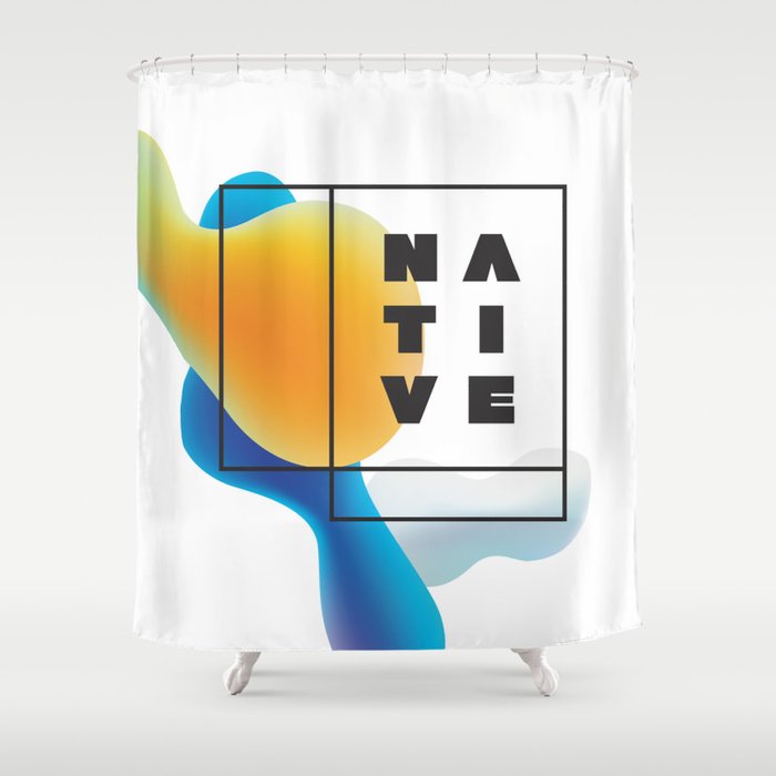 Native Lava Shower Curtain