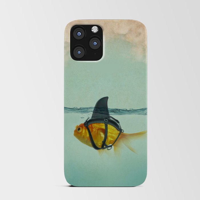 Brilliant DISGUISE - Goldfish with a Shark Fin iPhone Card Case