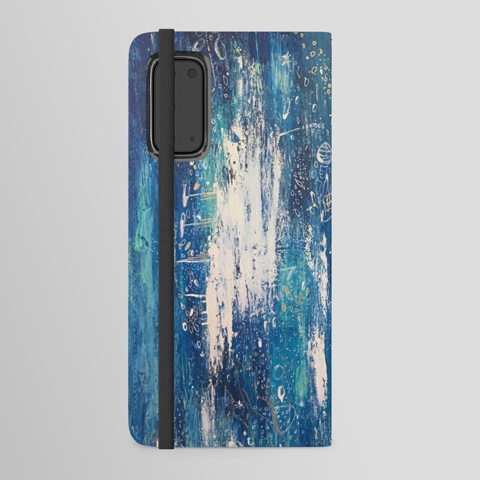 water, abstract painting Android Wallet Case