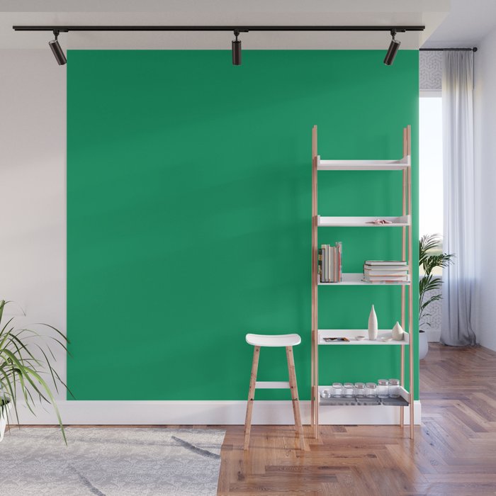 SHAMROCK GREEN SOLID COLOR Wall Mural