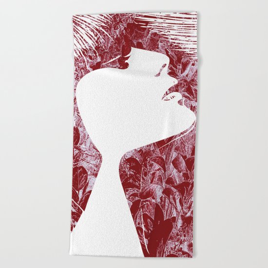 Sensuality, face Beach Towel