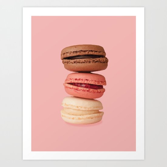 Macarons Art Print