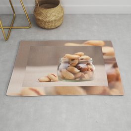 Brazil nuts from Bertholletia excelsa Rug