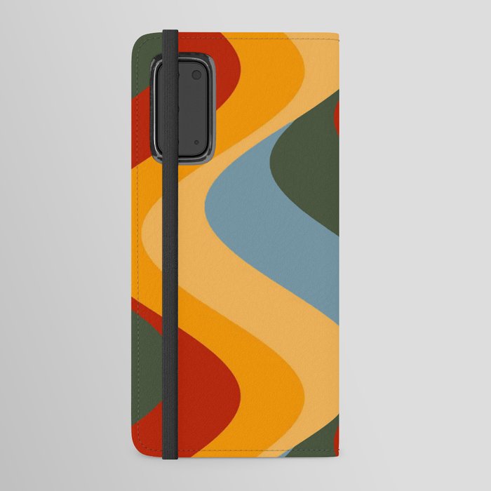 Retro waves Android Wallet Case