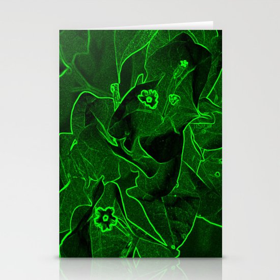 Ali - green Stationery Cards