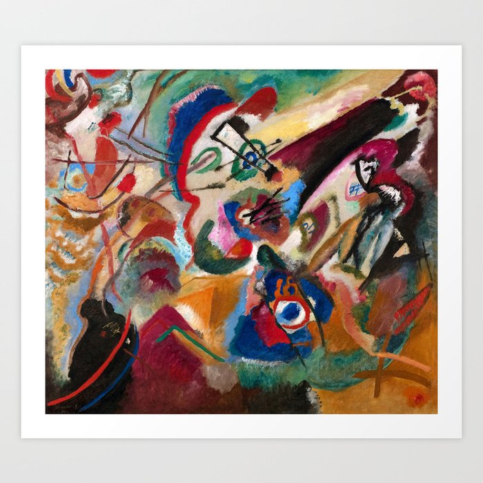 Fragment 2 for Composition VII, 1913 by Wassily Kandinsky Art Print