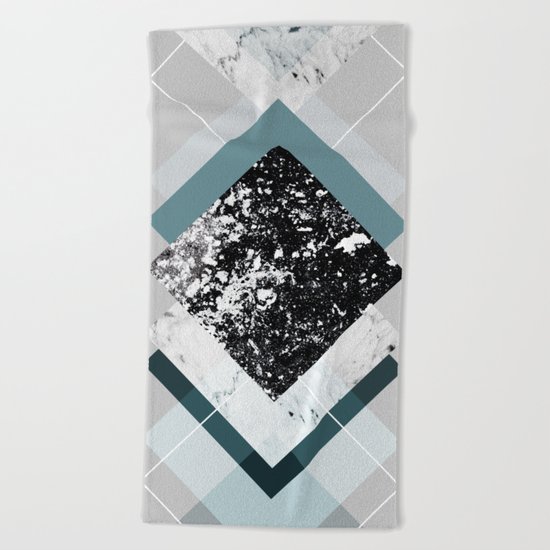 Geometric Textures 8 Beach Towel