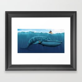 MiMi and the Whale Framed Art Print