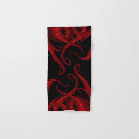 Subterranean Red Hand & Bath Towel