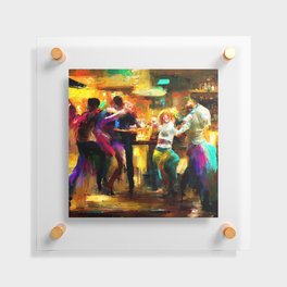 Dancing in a bar Floating Acrylic Print