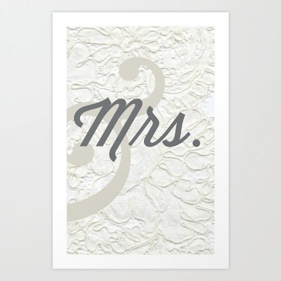 Mrs. Art Print