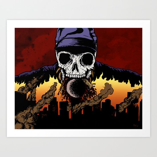 "Hip Hop Horror" by Cap Blackard Art Print
