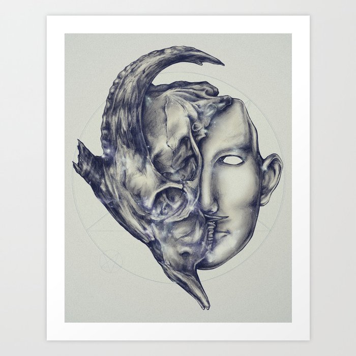 Mask of Evil Art Print