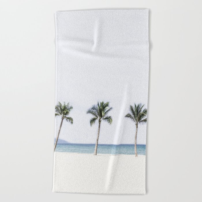Palm trees 6 Beach Towel