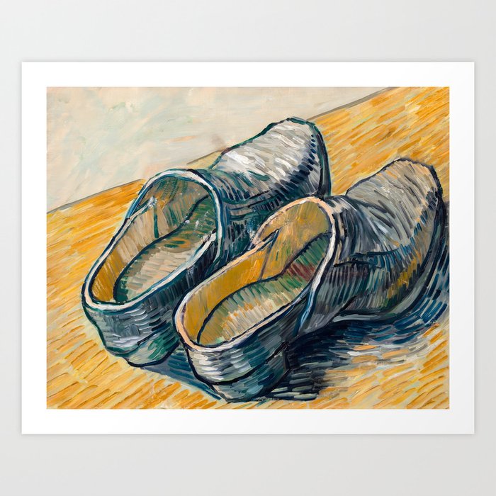 Van Gogh, A Pair of Leather Clogs, 1889 Art Print