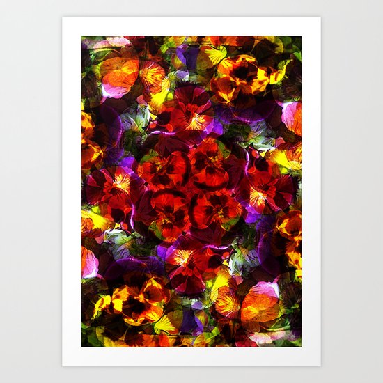 Flower Kaleidoscope Art Print