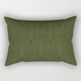 Art Deco Arch Pattern VIII Rectangular Pillow