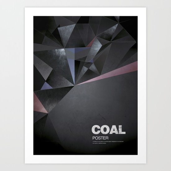 Coal Art Print