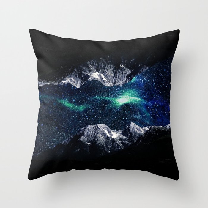 Lost in a world of dreams and mountains Throw Pillow by Patrik Lovrin ...
