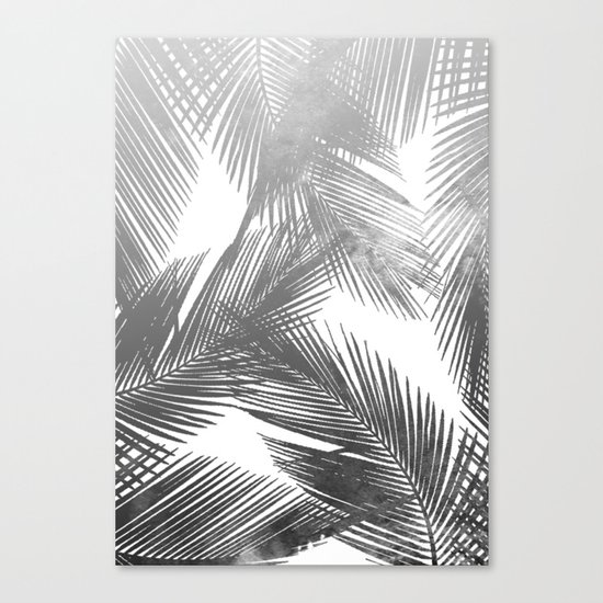Palms BW Canvas Print