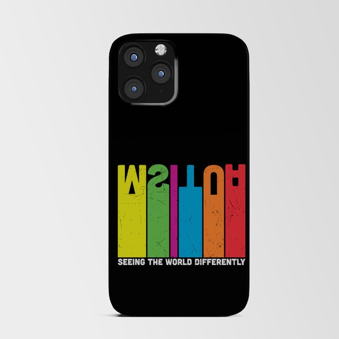 Seeing The World Differently Autism Awareness iPhone Card Case