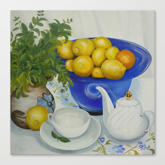 Lemon Tea Canvas Print