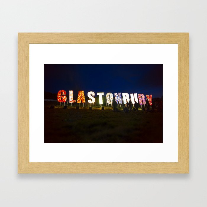 Glastonbury Framed Art Print