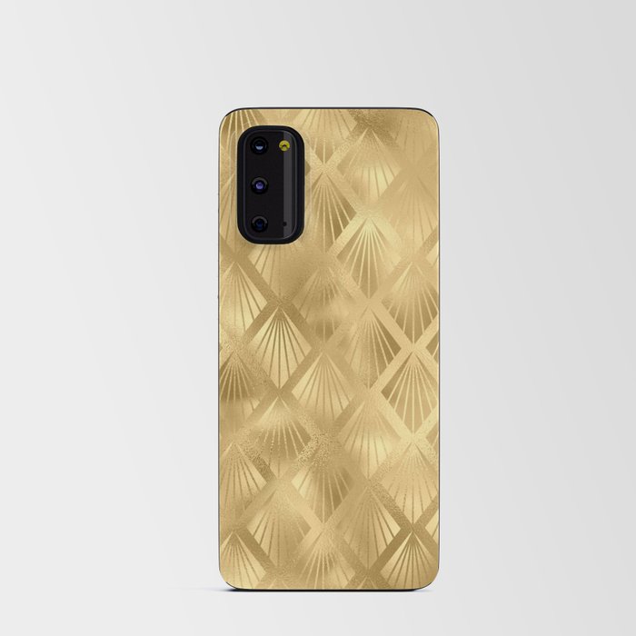 Teal and Gold Leopard Print Pattern 15 Android Card Case