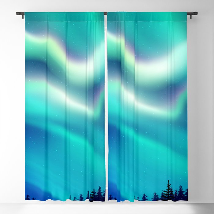 Aurora Synthwave #15 Blackout Curtain
