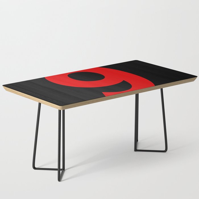 Number 9 (Red & Black) Coffee Table