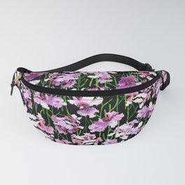 pencil orchid - black, beautiful flower Fanny Pack