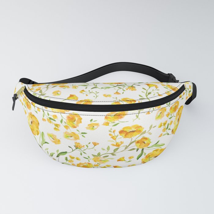 Orange flowers on the sand - series 1  Fanny Pack